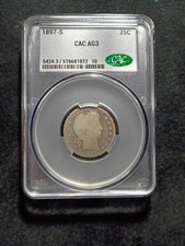 1897 s Barber Quarter - AG3 picture