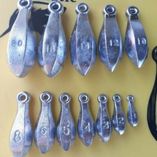 LEAD BANK SINKERS/WEIGHTS 10lbs pick your size 1oz to 20oz..... picture