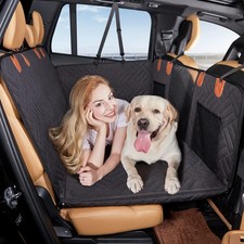 Hard Bottom Dog Car Back Seat Cover Waterproof Hammock w/Side Flap for SUV Truck picture