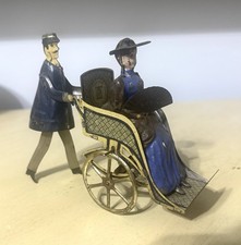 Very Rare Early Lehmann Going To The Fair Wind Up Tin Toy EPL 290 1800s Version picture
