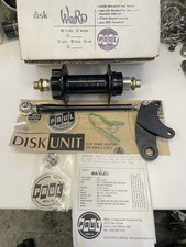 NOS Early Paul Component USA Disk WORD Hub 32H 135mm & DISK UNIT Brake Adaptor picture