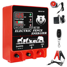 9J Electric Fence Charger Energizer, 9 Joules 20 Miles Plug-In Fencer, AC 110-24 picture