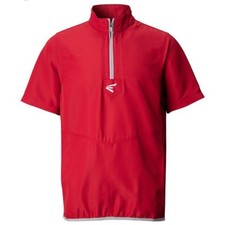 Easton Alpha Cage Jacket Youth Large Red New Short Sleeve Quarter Zip picture