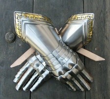 Medieval Late Gothic Knight Finger Gauntlets Armor for LARP, Cosplay, Renaissanc picture