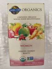 Garden of Life Women’s Organic Multivitamin Once Daily Health Energy Beauty 30  picture