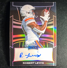 Leaf 2025 Metal Autographs Robert Lewis Auburn Tigers Silver Laser Auto RC /5 picture