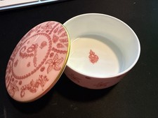 Tiffany & Co Toile Medium Box Bone China Pink Red Toile Gold Rim New w/Box picture