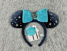 NEW Tokyo Disney Sea Ears 25th Anniversary Sparkling Jubilee Velvet Headband TDR picture