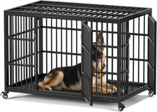 48 Inch Heavy Duty Dog Crate for Large Dogs with Self-Locking Latch, Escape-Proo picture