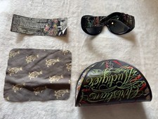 Christian Audigier Sunglasses CAS410 62-14-130 with Case & cloth Rare. picture