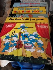 THE SMURFS - lot of 3 vinyl THE SMURFS ALL STAR SHOW X2 & SMURFING SING SONG Lps picture