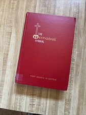 Vintage 1964 1966 The Methodist Hymnal Red Hardcover in Good Condition picture