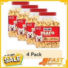 (4 pack) Milk Bone MaroSnacks Small Dog Treats with Real Bone Marrow, 40 oz Can picture