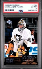 2003-04 Upper Deck Young Guns #234 Marc-Andre Fleury PSA 8 Rookie RC  picture