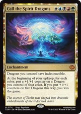Call the Spirit Dragons Normal Mythic [TDM - 174] MTG NM picture