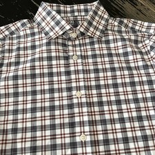 Rhone State of Mind Shirt Mens S Slim Fit Performance Plaid Commuter Button Up picture