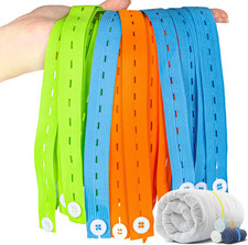 RAINFLOW 30PCS Sheet Bands for Organizing - Adjustable Bed Sheet Organizer | Ela picture