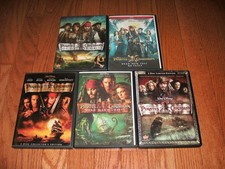 Disneys Pirates of the Caribbean movies set on DVD. Johnny Depp, Keira Knightley picture