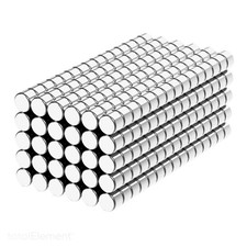 1/8 x 3/32 Inch Neodymium Rare Earth Cylinder Magnets N42 (450 Pack) picture