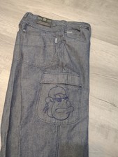 KNO Betta Jeans Wide Leg Cargo Baggy Hiphop Streetwear Skater 30x30 y2k Monkey picture