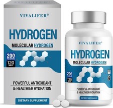 Hydrogen Water Tablets, 12 ppm H2 Molecular Hydrogen Supplement with Magnesium picture