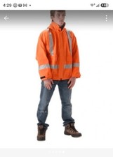 NASCO INDUSTRIAL RAINWEAR  MEN Small NFPA FR FLAME RETARDANT SET JACKET+PANTS picture