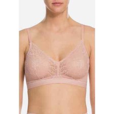 Spanx Spotlight On Lace Bralette in Vintage Rose Size XS Pink Sheer Unlined Bra picture