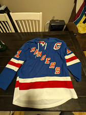 NHL New York Rangers Mark Messier Authentic Jersey With Fight Strap Size 50 picture