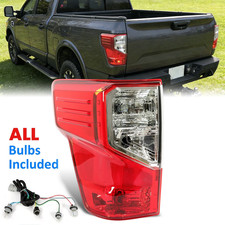 Rear Left Tail Light For 2016-2023 Nissan Titan XD SL/SV Driver w/Bulbs picture