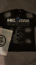 Hellstar Men's Black Graphic Print Logo T-Shirt, Size M Regular picture