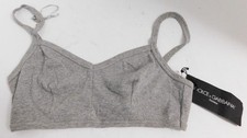 Dolce&Gabbana Intimo Gray Ribbed Bralette sz L NWT picture
