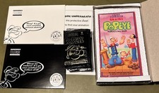 1996 Premium Popeye Trading Card Box 16 Packs Sketch VHS Cartoon Sketch picture