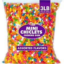Chiclets Gum-Mini Chiclets-Chicklets Tiny Size Gum-Fruit Flavored/Assorted picture