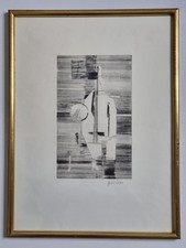 Andrea Delibes - Interior Radiation, Framed Abstract Engraving, 34 x 45 cm picture