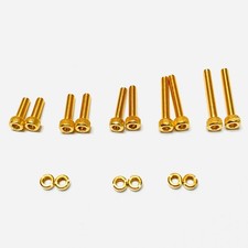 phono cartridge headshell screws nuts set gold plated for turntable picture