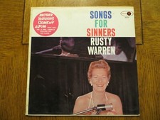 Rusty Warren – Songs For Sinners - 1959 - Jubilee JGM-2024 Vinyl LP VG+/VG picture