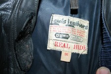 Vtg 1958-60 D-Lewis Ltd Leathers Gt Portland St black Biker Racing Suit 36 Rare picture