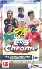 2020/21 Topps Chrome Bundesliga Soccer Factory Sealed HOBBY Box-CHROME AUTO picture