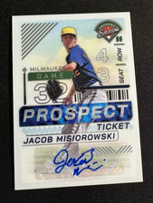 2024 Panini Prospect Edition Jacob Misiorowski Prospect Ticket Rookie RC Auto picture