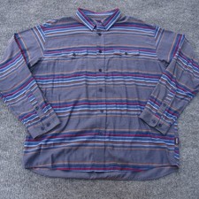 Patagonia Men's Long Sleeved Buckshot Flannel Shirt XL Cotton Blend Striped picture