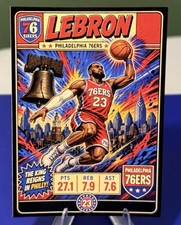 2026 - LeBron James Philadelphia 76ers Card picture
