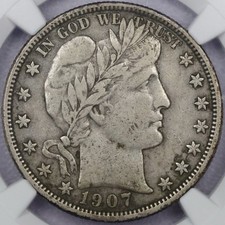 1907-O 50c Barber Half Dollar - NGC VF Details picture