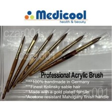 MEDICOOL ACRYLIC KOLINSKY HANDMADE IN GERMANY WITH 100% SABRE HAIR- YOUR CHOICE picture