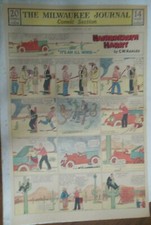 Hairbreadth Harry Sunday Page by C. W. Kahles from 2/22/1931 Full Page Size picture