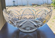 TARENTUM CORNELL RARE ANTIQUE EAPG GLASS PUNCH BOWL picture