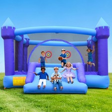 Inflatable Bounce House Heavy-duty Ready Large Outdoor Bouncer w/ Wider Slide picture