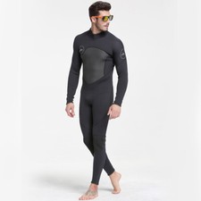 Premium Men's Wetsuits 3mm Neoprene, Full Body Diving Snorkeling Suit Back Zip picture
