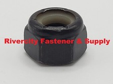 1/4-20 Nylon Insert Stop Nuts 1/4x20 Nuts 1/4 x 20 Lock Nut 1/4-20 Black Oxide picture