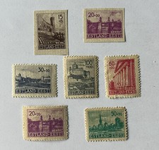 1941 ESTONIA GERMAN OCCUPATION STAMPS SHORT SET TWO IMPERFS MINT OG picture