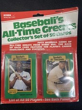 1987 Hygrade All Time Greats Set of 50 Aaron Mantle Ruth Cobb Clemente NEW picture